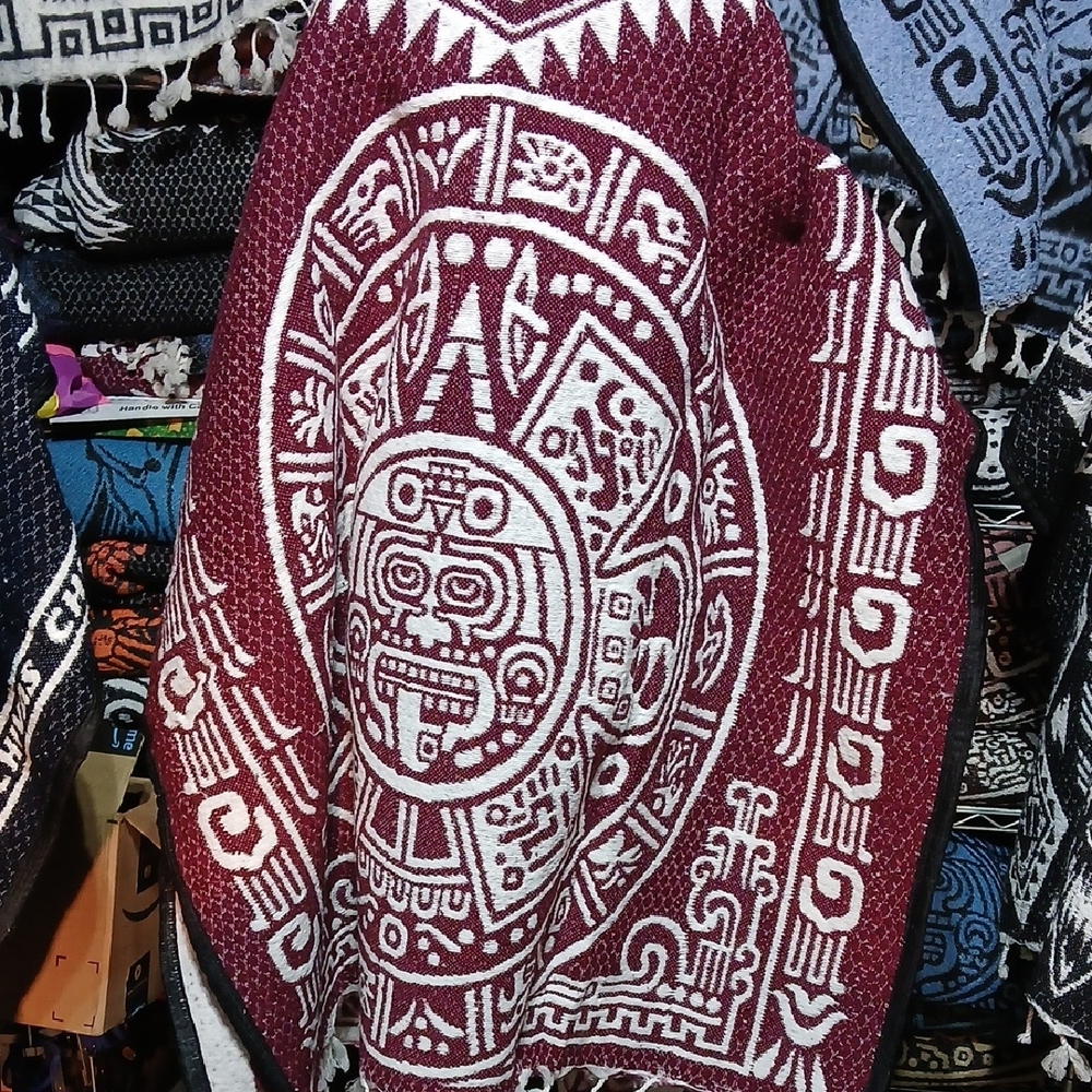 MEXICANA Red and White Patterned Jacket - Picture 2 of 5